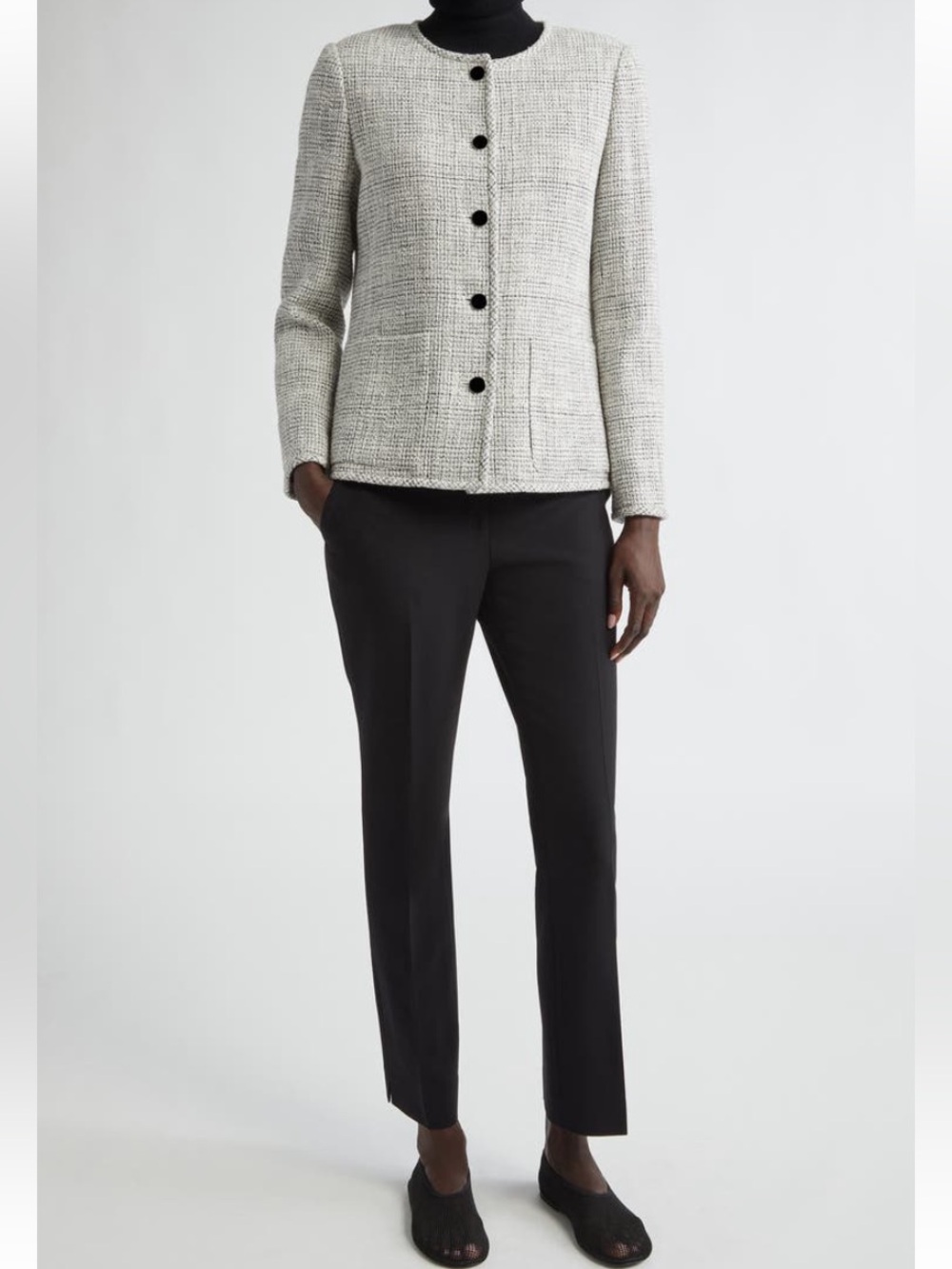 EUC Lafayette 148 New York Black Tailored “Manhattan” Trousers Size 12